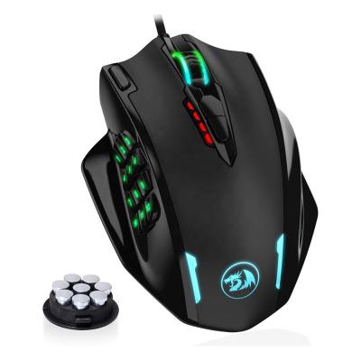 China 3D Redragon M908 Impact RGB LED Mouse With Side Buttons Laser 12400 DPI Wired Gaming Mouse for sale