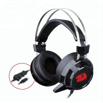 China Headband Redragon H301 SIREN2 7.1 Surround Stereo Gaming Headset Noise Canceling LED Light Headsets With MIC for sale