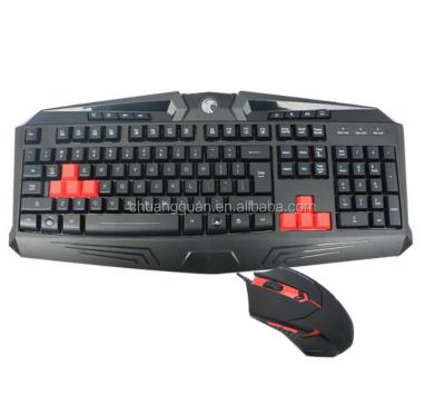 China Z-001 123*71*39 USB Backlight Gaming Keyboard and Mouse Set for sale