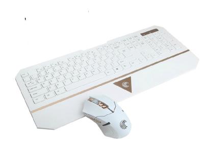 China E780 Keyboard Mouse Gamer Gaming Set Kit Laser 2.4G Combo Mouse White Keyboard E-780 for sale