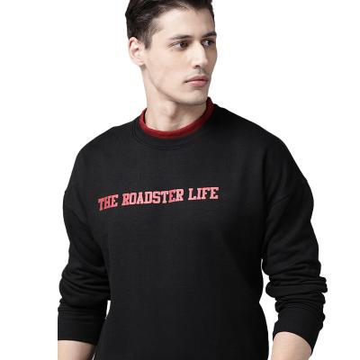 China 2021 New Design 100% Logo Design 100% New Long Sleeves O Neck Men's Anti-pilling Black Brand Sweatshirt for sale