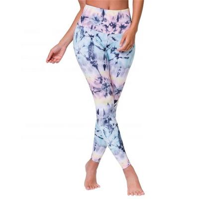 China 2021 New Design Women Fitness Leggings Breathable Yoga Pants Printed High Waist Fitness Yoga Leggings Pants for sale