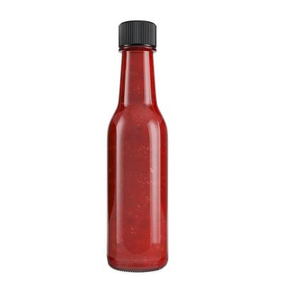 China Manufacture and wholesale 300ml 10oz empty ketchup sauce glass bottle with plastic twist off cap for sale