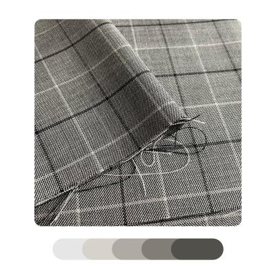 China Breathable Professional Supply Yarn Dyed Woven Fabric Plaid TR Casual Suits Blazer for sale