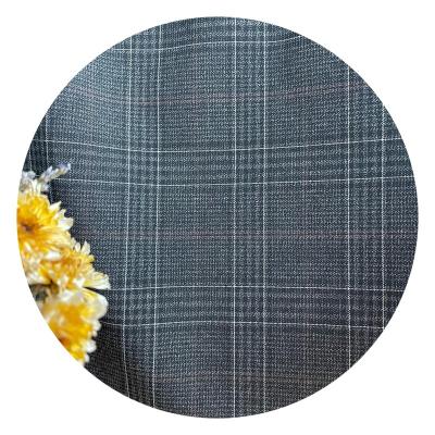 China Factory supply 150gsm TR breathable professional yarn dyed woven fabric plaid for pants for sale