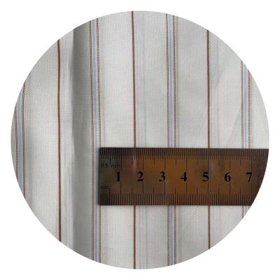 China Breathable 54% Viscose 46% Polyester Woven Lining Fabric Stripe Viscose Lining For Suits for sale