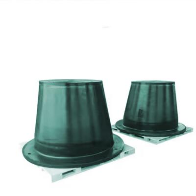 China High Energy Absorption Cone Rubber Fender With Frontal Panel And Processing Service Cutting for sale