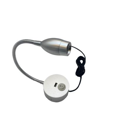 China Superior Quality Marine Boat Yacht Flexible Button Lamp Holder Aluminum Control Dimming Wall Led Reading Light for sale