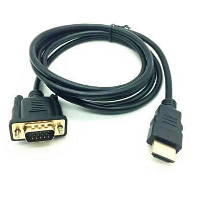 China Hot Selling COMPUTER HDMI to VGA with Chip 1.5m 1.8m More Stable Compatibility HDMI VGA HD Gold Plated Interface Cable Used in Computer for sale