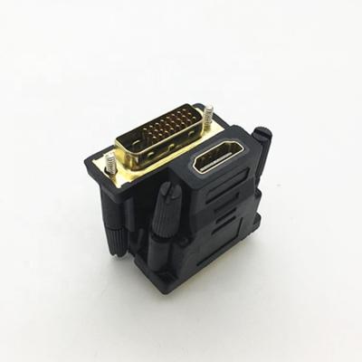 China Hot Product HDTV /Projector DVI D 24+1 25 Pin Male To Female HD MI Adapter Gold Plated Converter For HDTV TV for sale