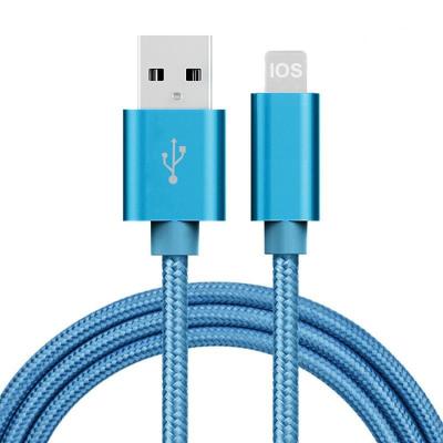 China Hot Selling Nylon Braided MP3/MP4 Player USB To Light Up Cable Data Charging Cable Fast for sale