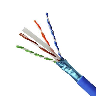 China Hot Selling Computer Cat 6 Cable 1m 10m 20m 305m Box Cat 6 FTP 22awg 24awg Lan Cable Outdoor for sale