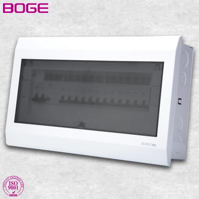 China PC+Metal+Copper BOGE 7 speed 16 20 32 40way size household panel power plastic mcb electrical distribution box for sale