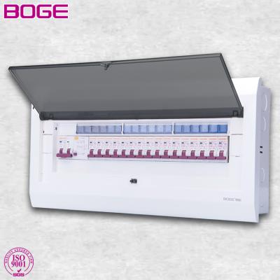 China PC+Metal+Copper BOGE BOYA Series 20 Ways Metal Power Distribution Box Electrical Panel for sale