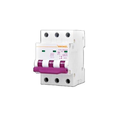 China Nylon+Copper+other spare parts 10A inverter mcb 10 amp 3 phase circuit breaker mini ac pole mccb 3 phase circuit breaker for sale