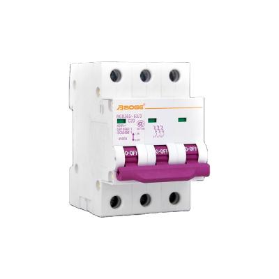 China Nylon+Copper+other spare parts 3 pole 16A inverter ac inverter mcb 3p mccb 3 phase circuit breaker for sale