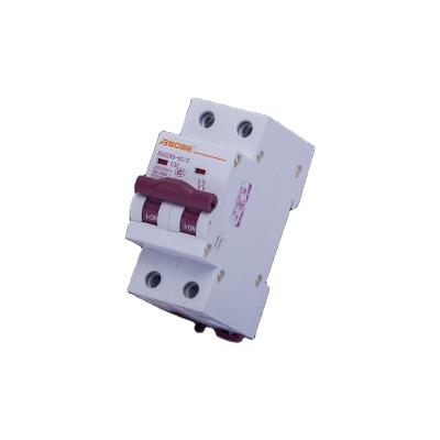 China Custom mcb plastic electric miniature micro safety pole PC 16a 2P 2 mini circuit breaker manufacturers for sale