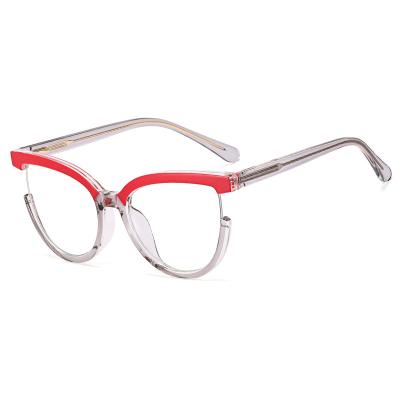 China China Manufacturer Wholesale High Quality Fashionable TR-90 Women Glasses Fashion Metal Optical Frames for sale