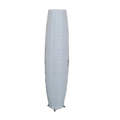 China Fat floor minimalist cylindrical paper folding lamp for sale