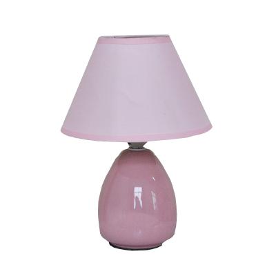 China Decoration Fabric Shade Water Drop Glass Desk Lamp for sale