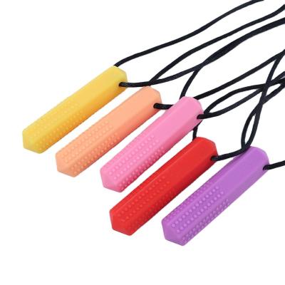 China Soft Toy Sensory Chew Necklace for Kids, Boys or Girls - Oral Sensory Chew Toys Teether Necklace Chewing Necklace for sale