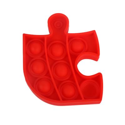 China New Product Silicone Building Block Stacking Cube Block Toy Baby Teether Toys Food Grade Silicone Stacking Educational Toys for sale