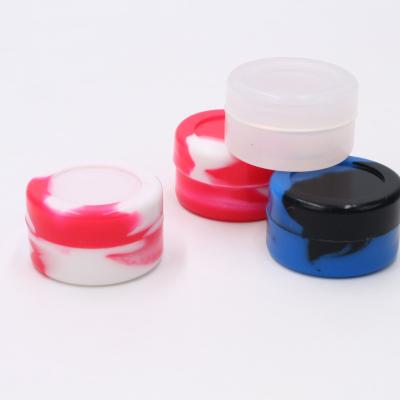 China Sustainable High Quality Silicone Wax Container BPA Free Security Private Label Silicone Rubber Wax and Oil Containers Jar / Cans for sale