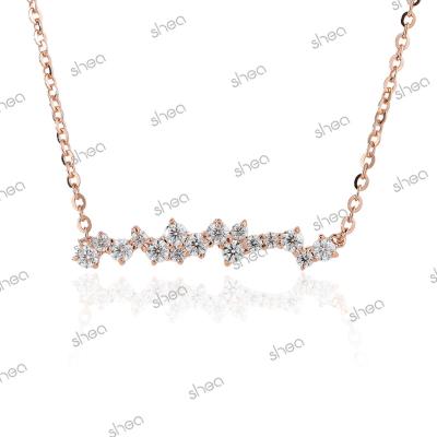 China CLASSIC New Arrival Wholesale Price Gold Plated 0.3ct Round Brilliant Cut Moissanite Nature Iced Out Pendant Women for sale