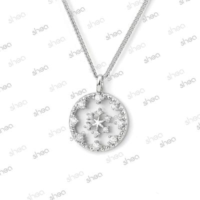 China CLASSIC Factory Wholesale Price 925 Silver 5ct Round Brilliant Cut Moissanite Nature Iced Out Pendant Fine Jewelry Women for sale