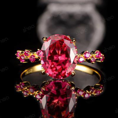 China Stackables Vintage Factory Outlet Wholesale Price Gold Plated 1CT Oval Cut Color Gemstone Stackables Vintage Fine Jewelry Engagement Ring For Women for sale