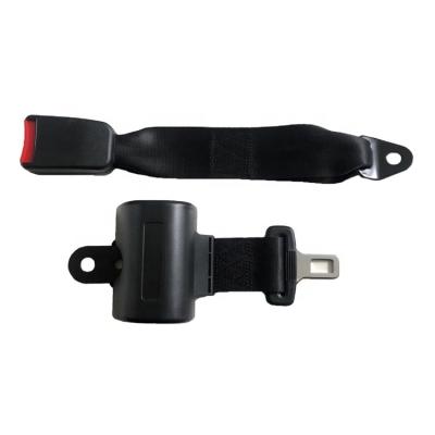 China Single Retractable 2 Point Safety Seat Belt For Track for sale