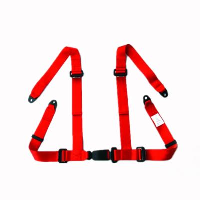 China Polyester red seat belt for sale