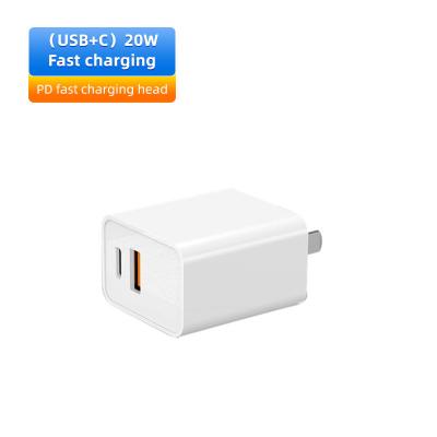 China Mobile Phone New Style Qc 3.0 Pd Fast Charger 20w Pd+qc Usb-c Power Adapter Quick Charge 3.0 Type C Usb Wall Charger for sale