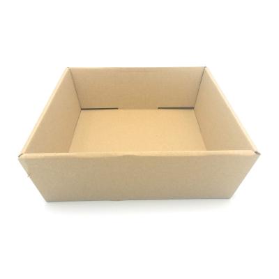 China Factory handmade wholesale custom private logo foldable environmentally friendly open corrugated paper box for food for sale