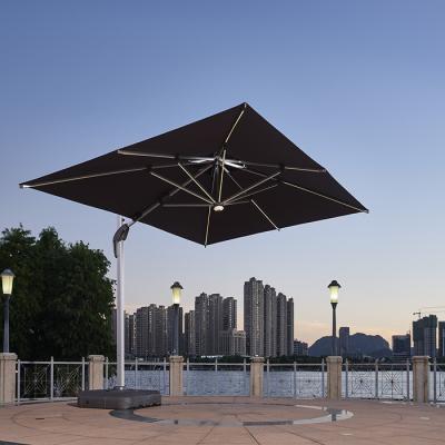 China HDPE plastic beach-umbrella-uv-50-outdoor-portable with light outdoor patio umbrella fabrick made in china for sale