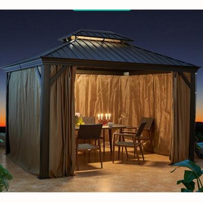 China With One Set Youya Custom 10 X12 Custom 10 X12 Party Hot Sale Outdoor Easy Wind High Heavy Duty Gazebo 180g Polyester Plain Waterproof Fabric Made In China for sale