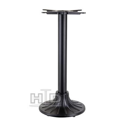 China Easy Installation Hot Selling Black Powder Coated Metal Base For Dining Table Legs for sale