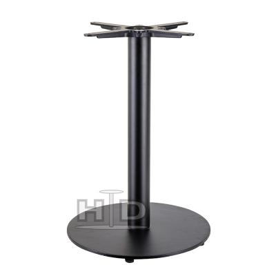 China High Quality Modern Black Dining Table Round 600mm Easy Installation Steel Legs for sale