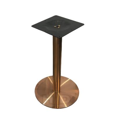 China Hot Selling 400 Mm Round Easy Installation Diameter Mounted Gold Stainless Steel Table Leg for sale