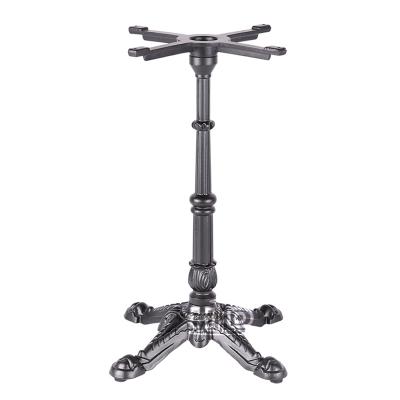 China Wholesale Easy Installation Industrial Crank Outdoor Black Metal Dining Pedestal Bases Cast Iron for sale