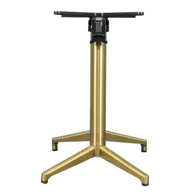 China Factory Price Strong Hot Sales High Quality Dining Table Folding Leg Iron Stainless Steel Golden Table Legs for sale