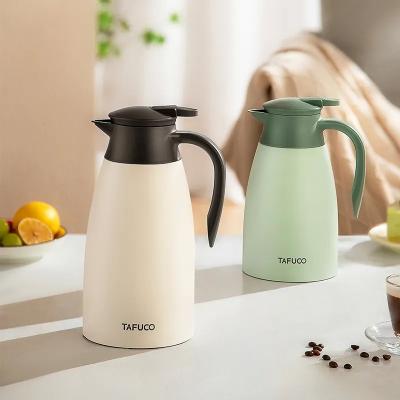 China 2.0L Stainless Steel Vacuum Insulated Dara Coffee Pot for Water or Coffee Lid Portable for sale