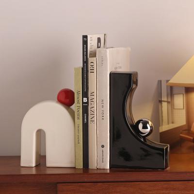 China Artisanal Ceramic Bookends The Perfect Addition to Your Organized Book Collection for sale