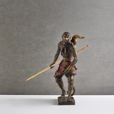 China Custom Size Smelting Exclusive Custom Made Size Black Myth Wukong 3D Statue for Decor for sale