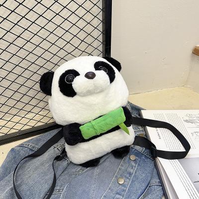 China Adorable Cotton Plush Doll Cute Mini Soft Plush Panda Backpack for Kids' Food Storage for sale