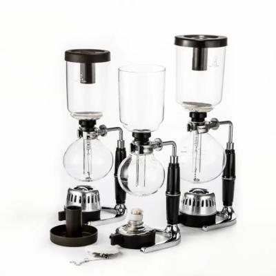 China Brewing Coffee Machine Barista Percolator in 2/3/5 Cups Heat-Resistant Syphon Vacuum for sale