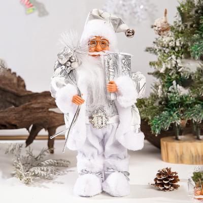 China Unique Christmas Crafts 30cm Cheerful Santa Claus Doll for Festive Holiday Decor in 2024 for sale