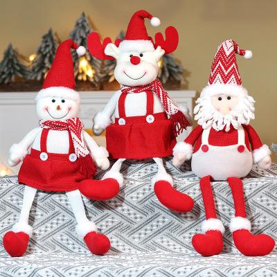 China Chirstmas Decor Santa Claus Snowman and Elk Toys for Kids' Holiday Decorative Supplies for sale