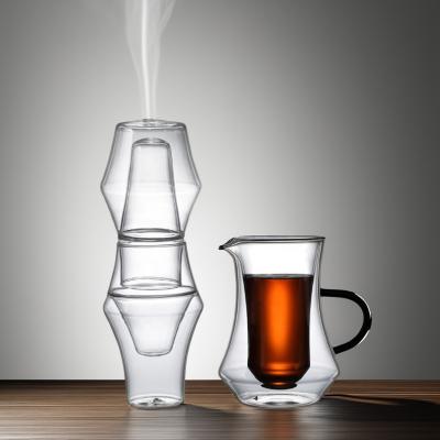 China Design High Borosilicate Glass Coffee Pot Manufactured Stainless Steel Hand Brew for sale