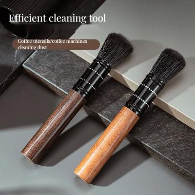 China Ebony Nylon Cleaning Brush for Coffee Grinder Powder Blower Plastic Coffee Accessories for sale